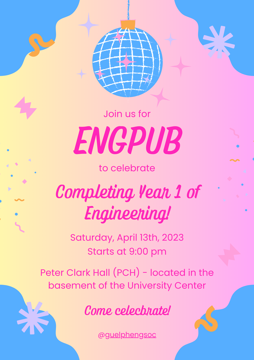 EngPub 2024 Tickets Guelph Engineering Society